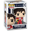 Boneco Funko Pop Ayrton Senna Racing Mclaren Uniforme Vermelho 10cm