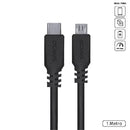 Cabo Usb Tipo-c P/ Micro Usb B 2.0 - Preto - 1 Metro - Pucmp-1
