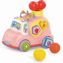 Brinquedo Para Bebê Carrinho Educativo Rosa Com Luz E Som