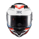 Capacete Texx Fechado Hunter Ark Preto Verm Azul E Branco Brilho 60