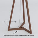 Luminaria De Piso Tripé Design Moderno Preto