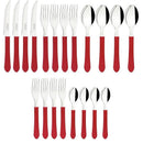 Talher Faqueiro Leme 20pc Inox Vermel