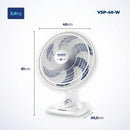 Ventilador De Mesa Super Power 127v 40cm Branco