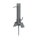 SUPORTE ANTENA 10-A TELHA BRASILIT 32MM TUBO 3/ 4 PRATA CROMO