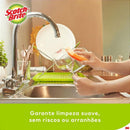 Esponja Para Limpeza Scotch-brite Não Risca Laranja