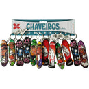 Chaveiro Skate 9,5cm Blister Com 12 Unidades