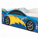 Cama Infantil Carro Velocista Azul