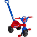 Triciclo Kemotoca Spider Com Haste Vermelho E Azul – Suporta Até 25kg