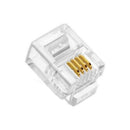 CONECTOR MODULAR MXT RJ11 6X4 - PC / 100