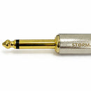 Conector P10 Mono Metal Prata Gold Storm 5 Unidades