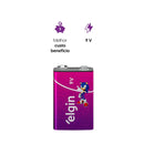 Bateria Recarregável 9v Elgin Cartela Com 01 Unidade