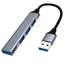 Hub 4 Em 1 Plug Usb Para 3 Portas Usb 2.0 E 1 Porta Usb 3.0