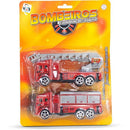 Caminhão X-power Bombeiro Com Fricção E 2 Carros