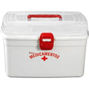 Organizador De Medicamentos Com Bandeja 6,2l Branco