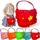 Bolsa Infantil Com Zíper Para Meninas  Borboleta Macio