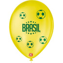Copa Do Mundo Balão 9 Decorado Brasil (s) Pct.c/25