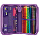 Kit Escolar Pets Cachorro Estojo Completo - Pacote Com 04 Itens