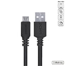 Cabo Micro Usb Para Usb A 2.0 - Preto - 3 Metros - Pmuap-3