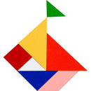 Brinquedo Pedagógico Tangram De Madeira 35 Peças