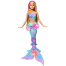 Barbie Fantasy Sereia Flores Mágicas Loira Com Transformação