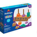 Brinquedo Pedagógico De Madeira Steam Brincando De Matemática 56 Peças