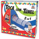 Toca Túnel 2 Em 1 Com 60 Bolinhas
