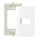 Placa 4x2 1 Posto Horizontal + Suporte Sleek Margirius
