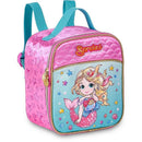 Mochila Infantil Com Rodinha Sereias G Com Estojo E Lancheira - Kit Completo