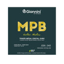 Encordoamento Giannini P/violão Nylon Cristal/ouro C/bolinha Genwg