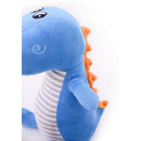 Pelúcia Listradonte Azul 34cm Com Espinhos Laranjas E Carinha Bordada
