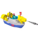 Imaginext Jw Rebirth Mosasaurus Com Som, Movimento E Barco Patrulha