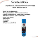 Limpa Contato Elétrico E Eletrônicos Spray 300 Ml 6 Unidades - UN / 6