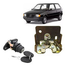 Kit Fechadura + Cilindro Porta Mala Fiat Uno 96 Até 04 - UN / 2