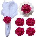 Kit 4 Porta Guardanapo Mimosa Flor Crisântemo - UN / 4