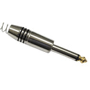 Conector P10 Macho Linha Mono Com Mola Espacada E Ponta Gold Storm 10 Unidades