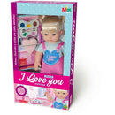 Boneca I Love You 34cm Com Estojo De Maquiagem E Esponja