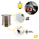 LÂMPADA TARPONN LED 67 BA15S-3014-22SMD AMARELA 1 POLO 12V