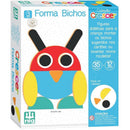 Brinquedo Educativo Forma Bichos Em Madeira