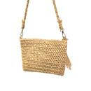 Bolsa Artesanal Lateral Transversal Casual Praia Cor:branco