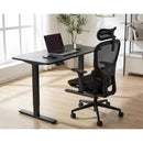 Mesa Elétrica Altura Ajustável Motor único Fortrek Lift Preta 120×60