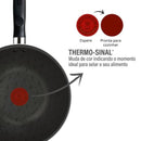 Frigideira Wok Rochedo Robusta Grafite 25cm - CXM / 6