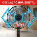 Ventilador Coluna Arno Essential 6 Pás 40cm 140W Preto/Cinza 220V VD2C