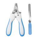 Alicate Pet Tesoura Corte De Unhas Com Lixa Cor:azul