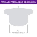 Panela de Pressão de Alta Capacidade Rochedo Pro 15L