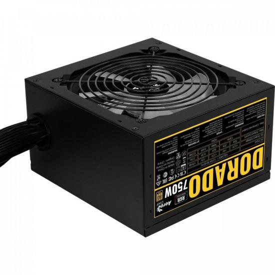 Fonte Gamer ATX Aerocool DORADO 750W 80 Plus Gold APFC