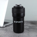 Garrafa Térmica Copo Inox 500ml Canudo Alça Cor: Preto