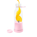 Mini Liquidificador Portatil Garrafa Shake Suco Juice Cup Usb Cor:rosa