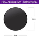 Assadeira de Pizza Rochedo Dura+ com Revestimento Antiaderente 35cm - CXM / 12