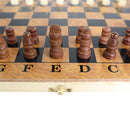 Jogo de Xadrez Maleta 3 em 1 de Madeira 29cm