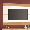 Painel Para Tv Com Detalhe Moderno Off White Freijo
